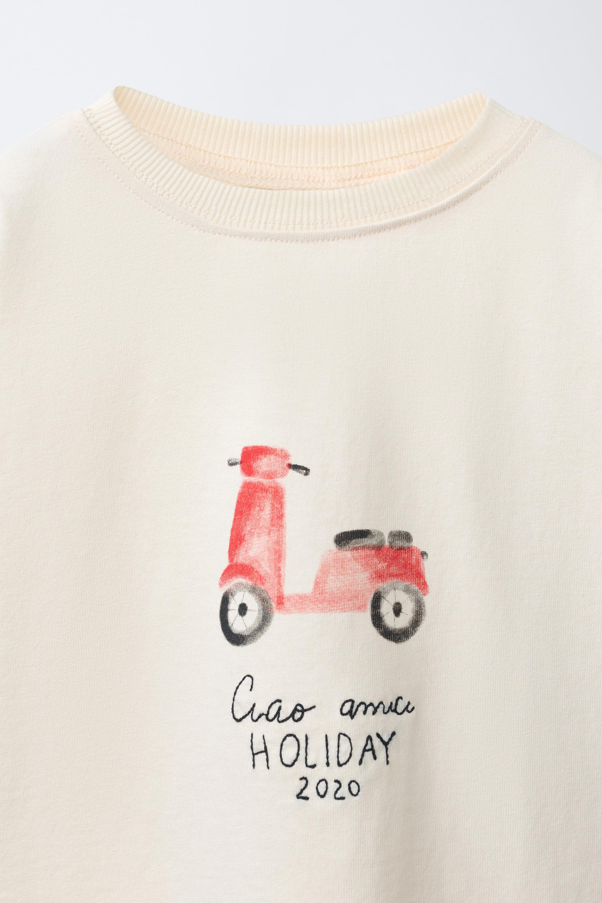 MOTORCYCLE PRINT T-SHIRT