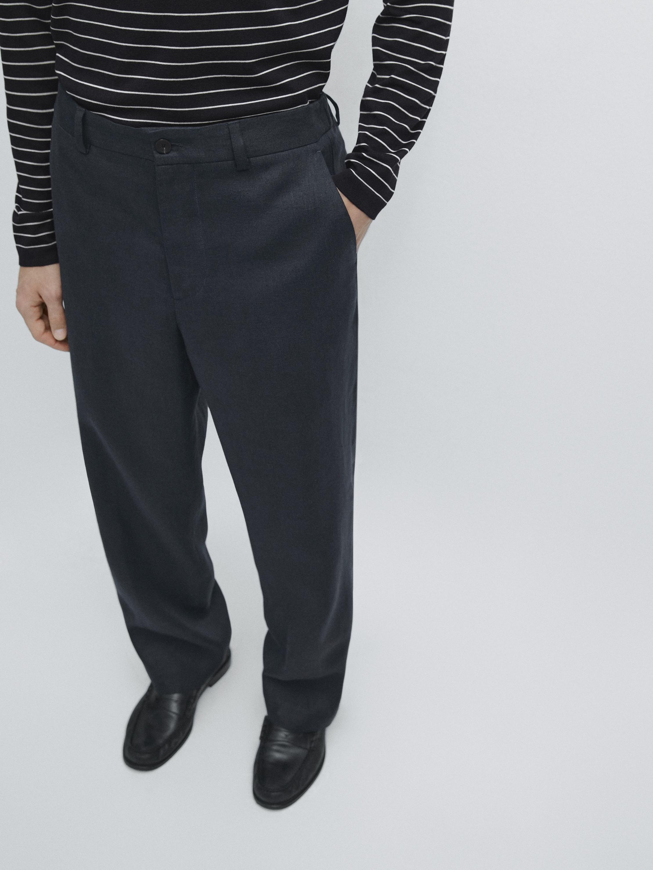 Lightweight linen trousers