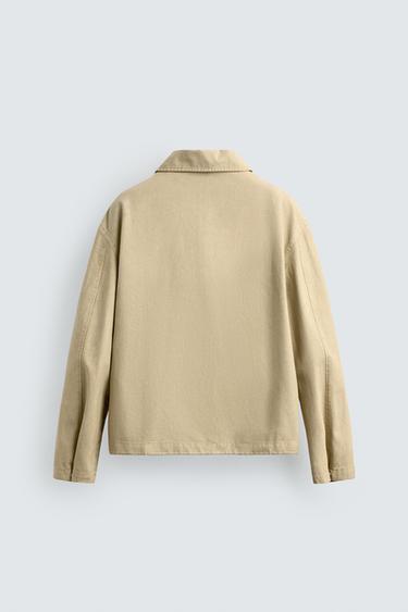 BLOUSON RELAXED FIT DOUBLURE CONTRASTANTE - Marron clair de Zara - Image 8
