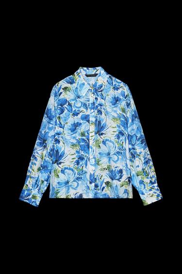 HEMD MIT BLUMENMUSTER - Bunt von Zara - Bild 0
