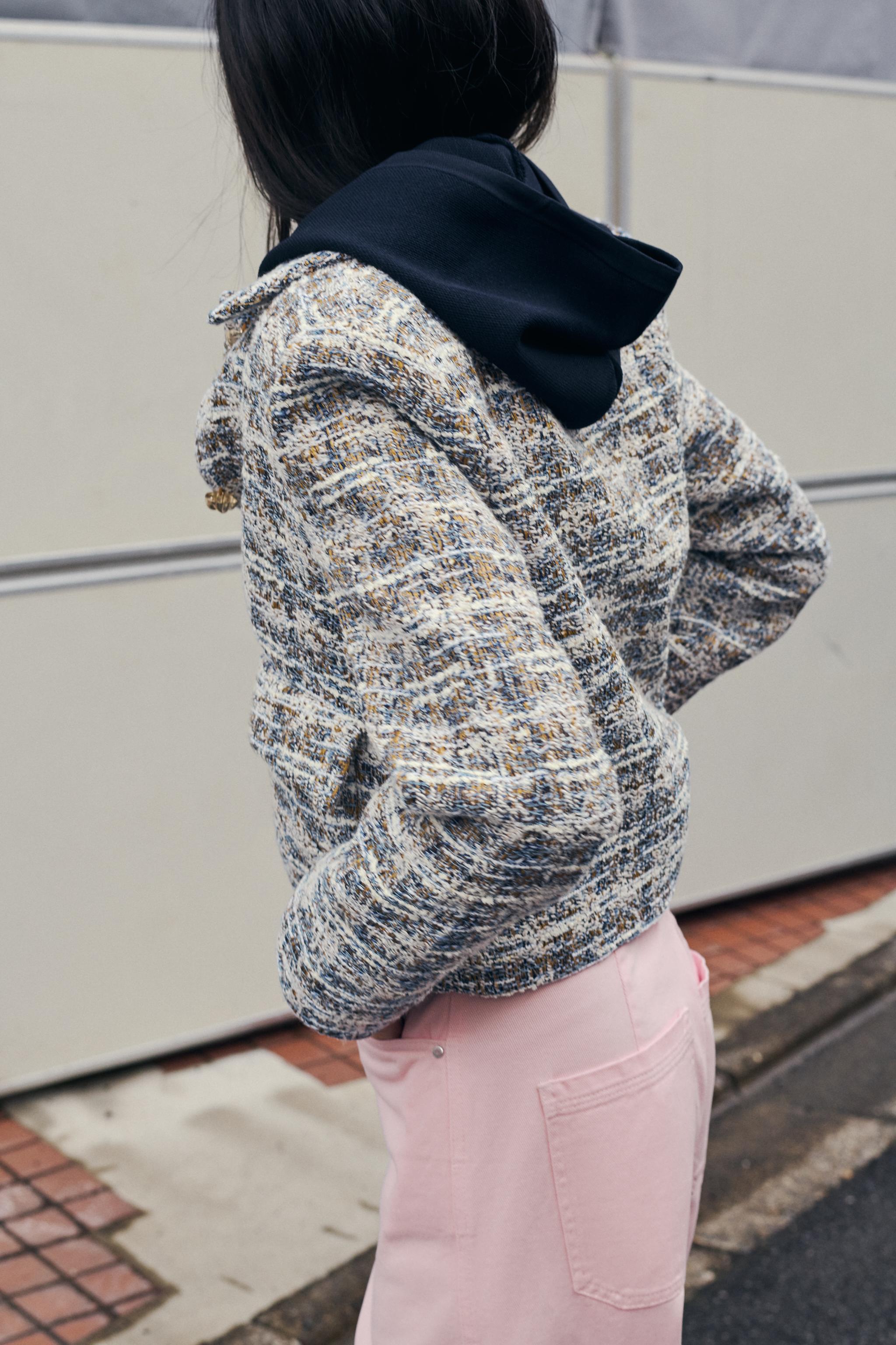 テクスチャージャケット - 生成り/カーキ | ZARA Japan / 日本