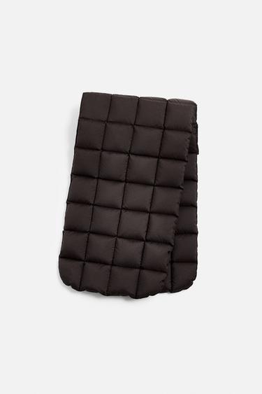 FEATHER DOWN SCARF - Chocolate by Zara - Image 3