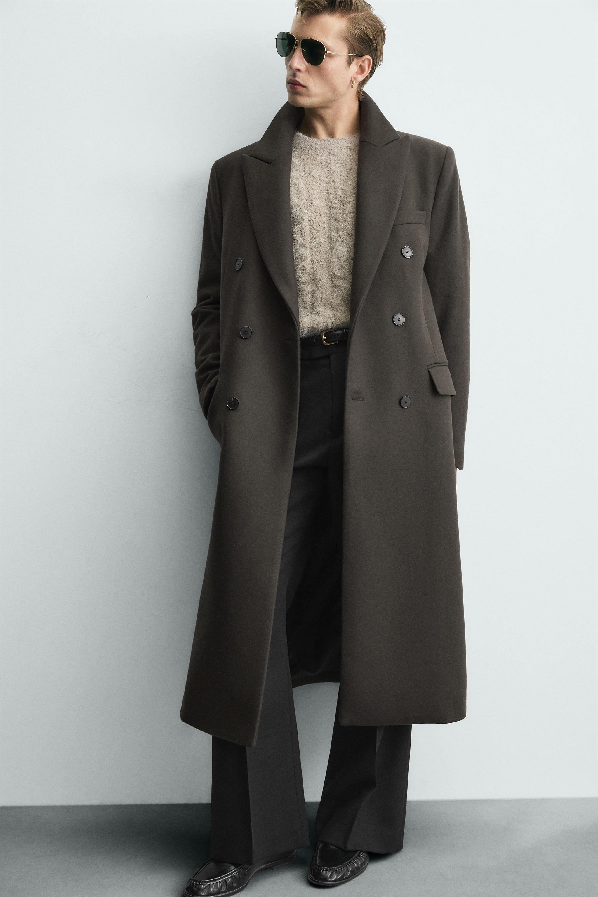 LIMITED EDITION MANTECO® WOOL BLEND DOUBLE-BREASTED COAT