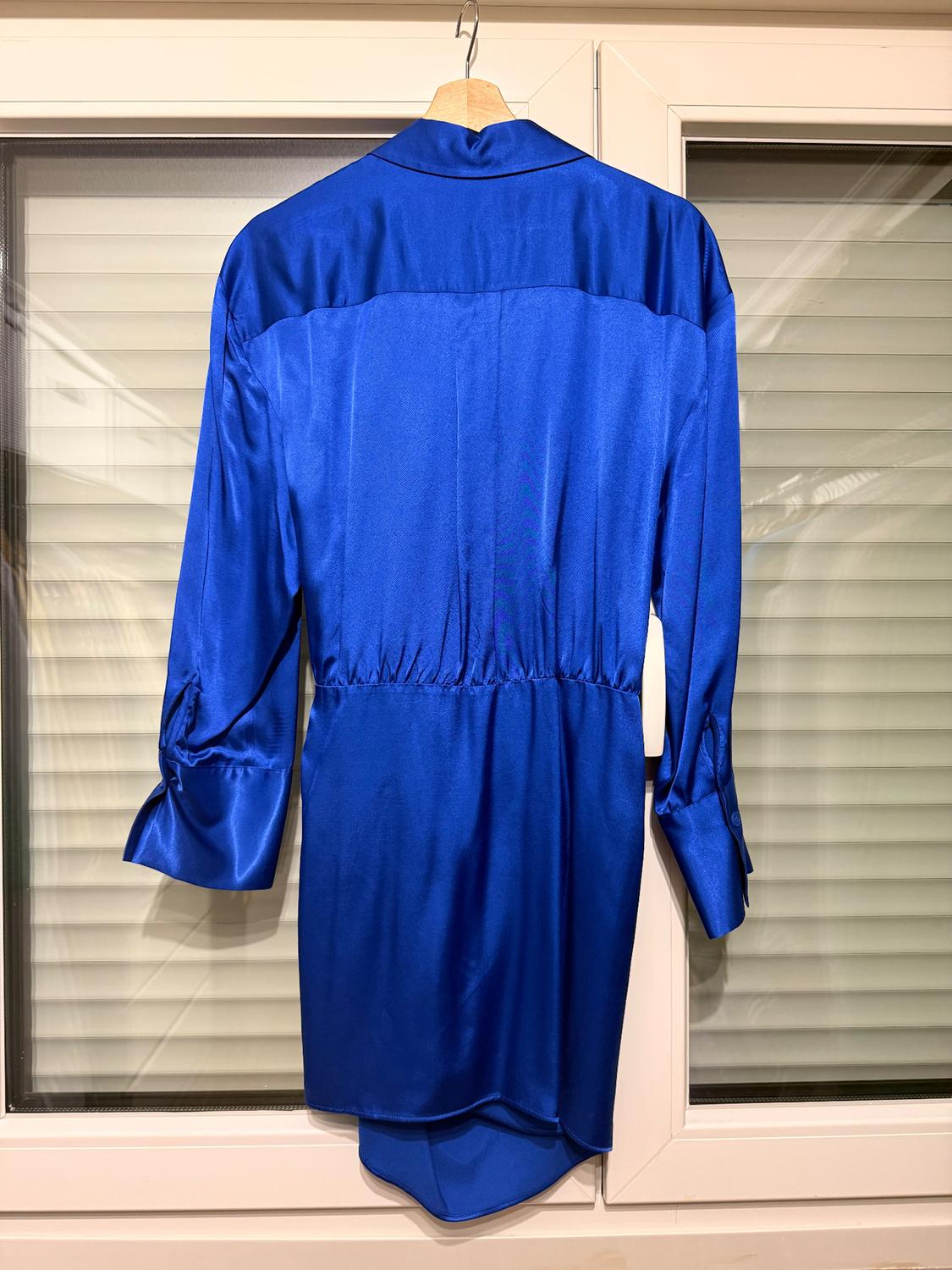 SATIN EFFECT WRAP DRESS - Image 2
