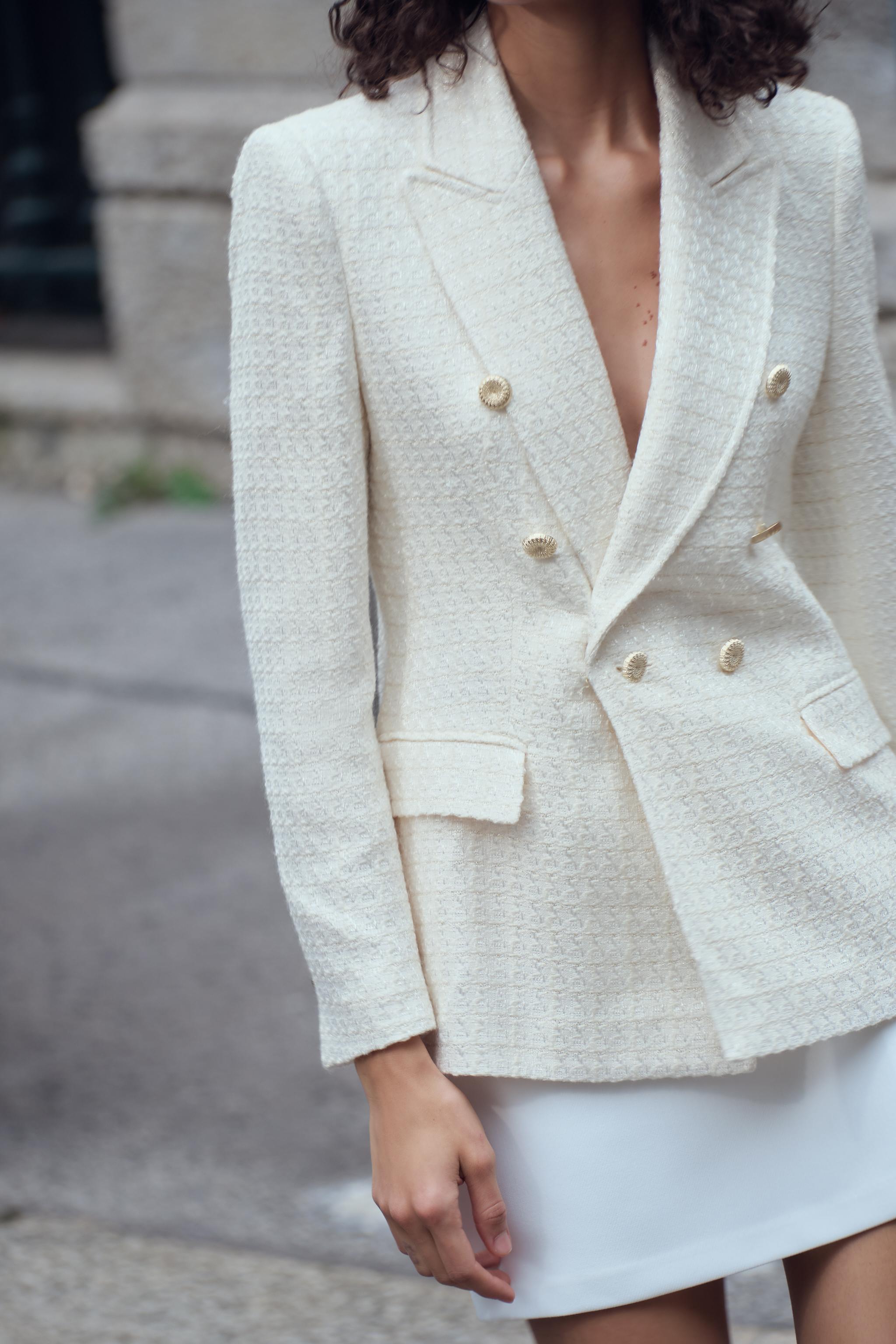 Blazer zara tweed online