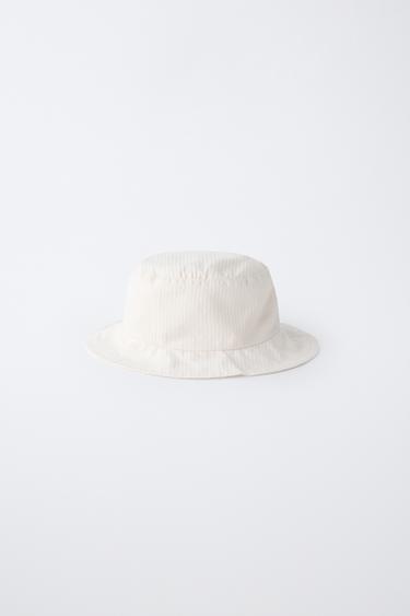 Zara BUCKET HAT - Ecru - Image 0