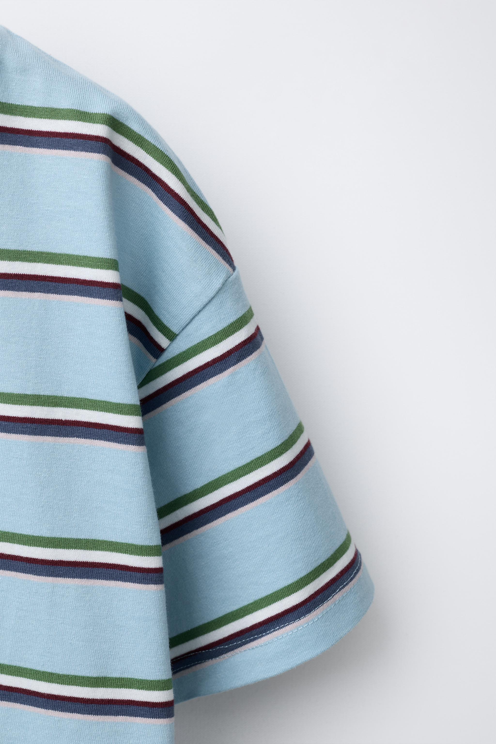 STRIPED PRINT T-SHIRT