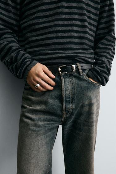 Zara GEOMETRIC STONE RING - Silver - Image 0