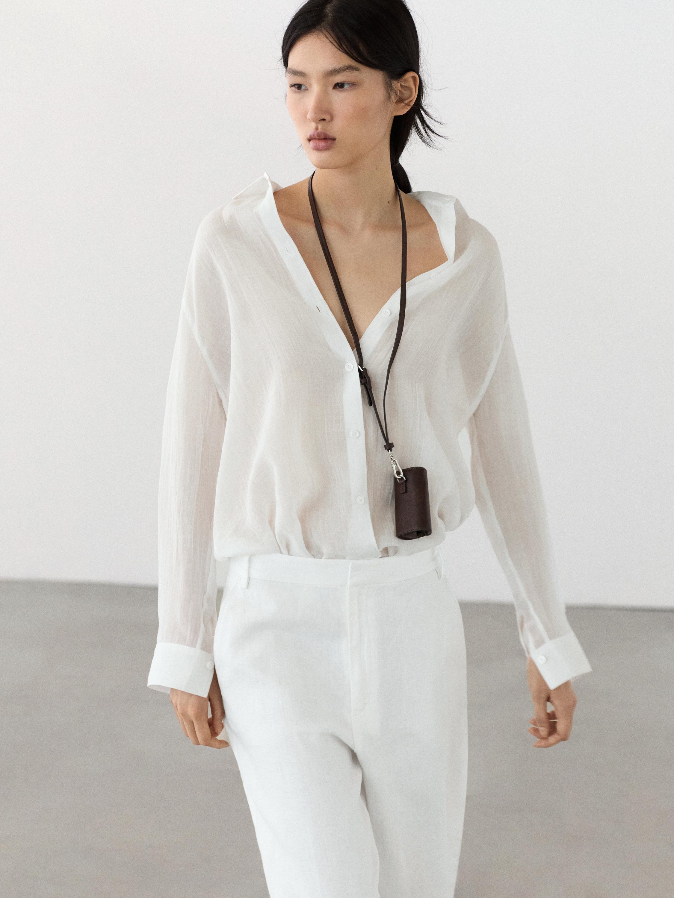 Pantalon fluide 100 % lin