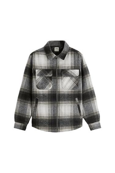 QUILTED CHECK OVERSHIRT