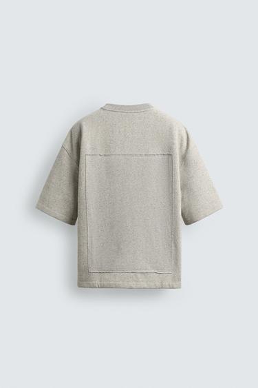 COMBINED PATCH SWEATSHIRT - Grey marl by Zara - Image 7