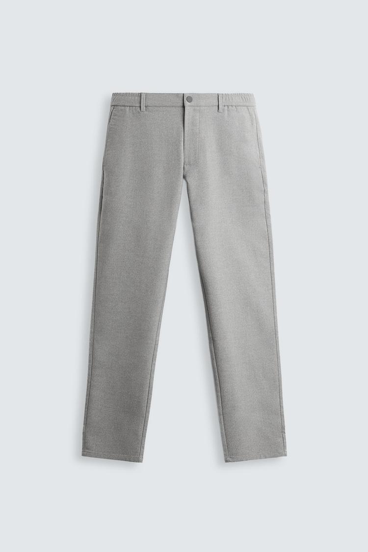 ZARA SLIM FIT COMFORT TROUSERS