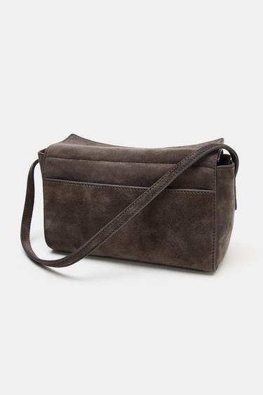MINI SAC EN CUIR - Marron de Zara - Image 3