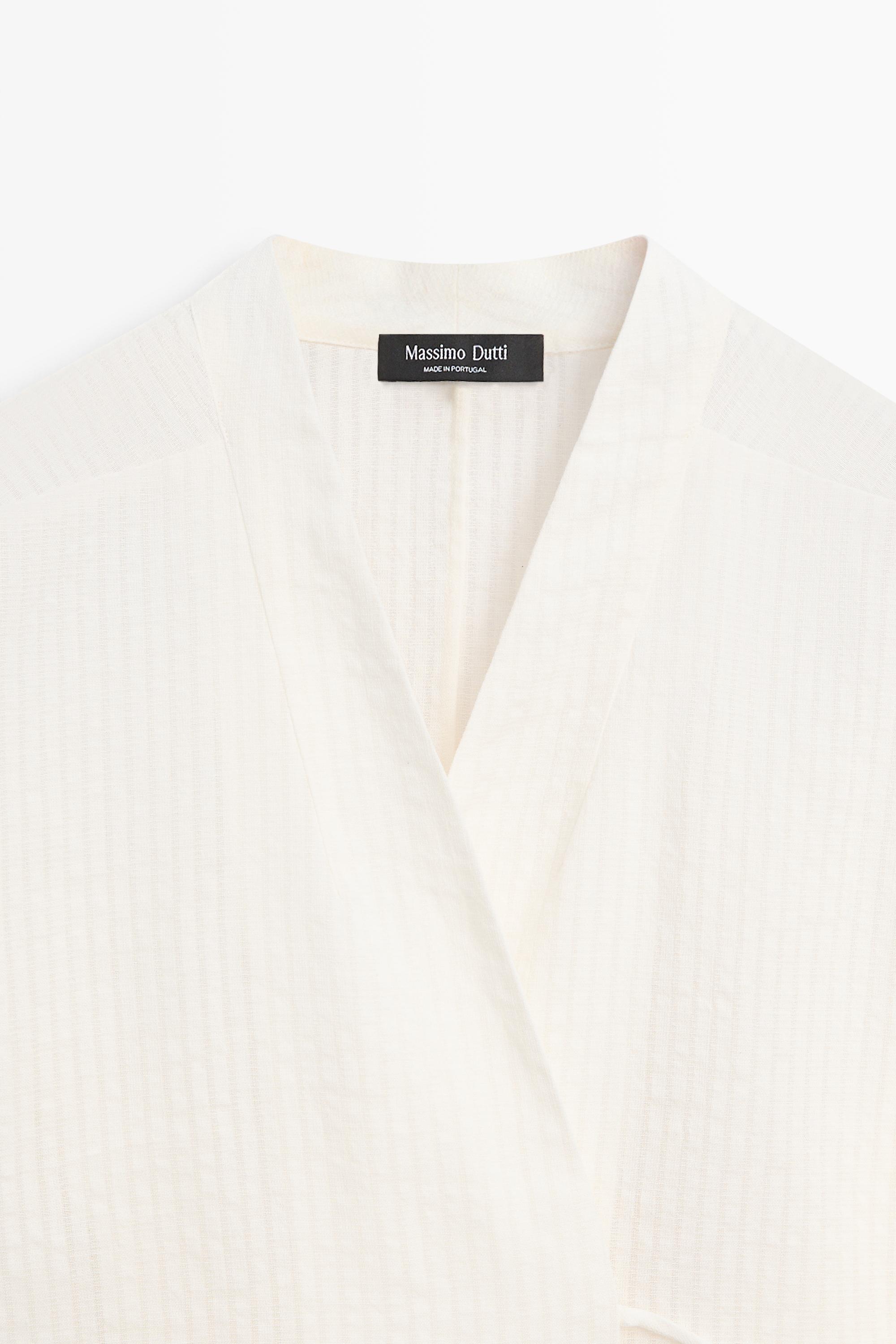 Kimono court texturé