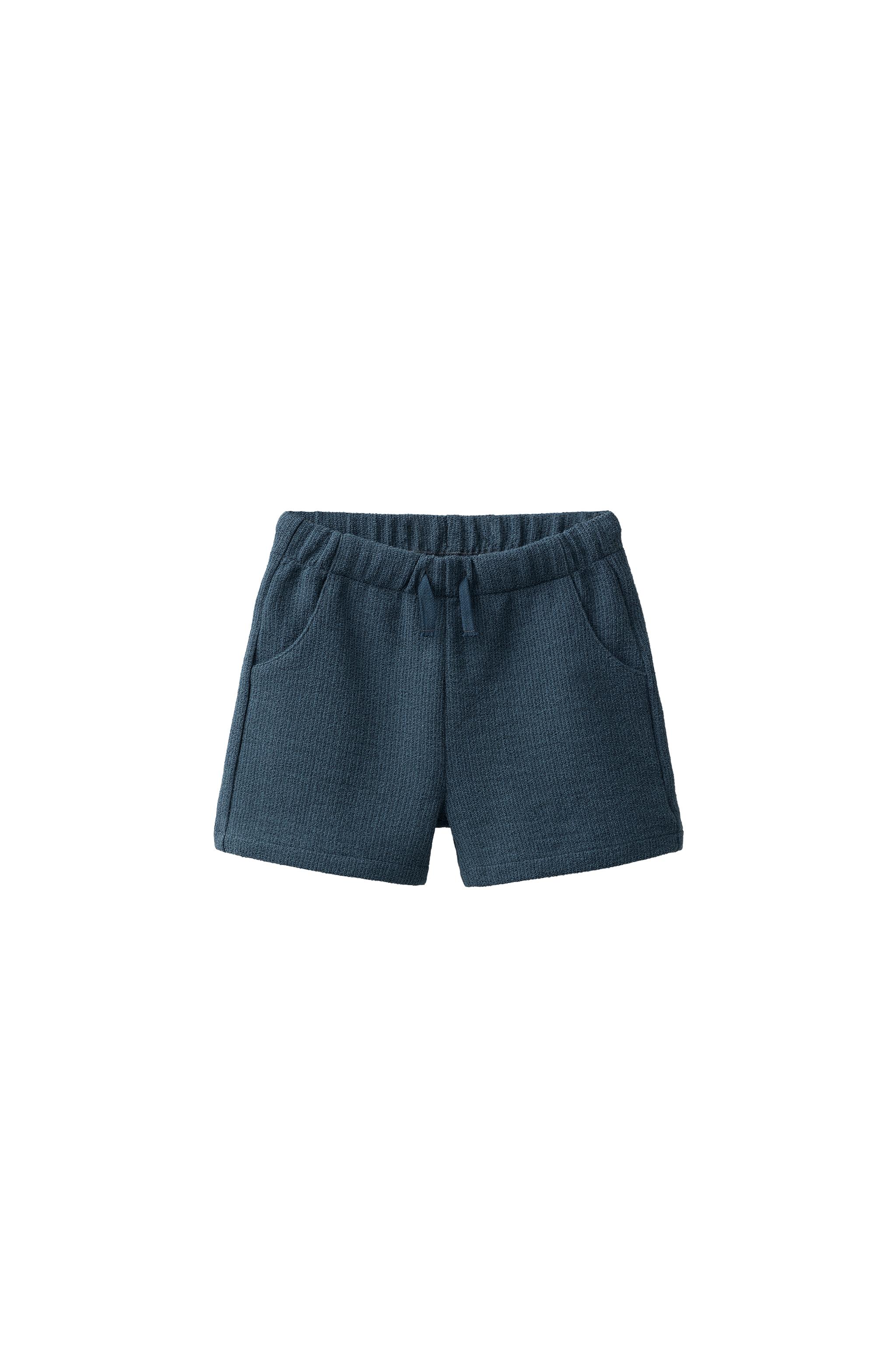 TEXTURED COMFORT SHORTS - Deep blue | ZARA Canada