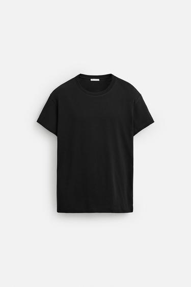 BASIC 90'S FIT T-SHIRT - Black by Zara