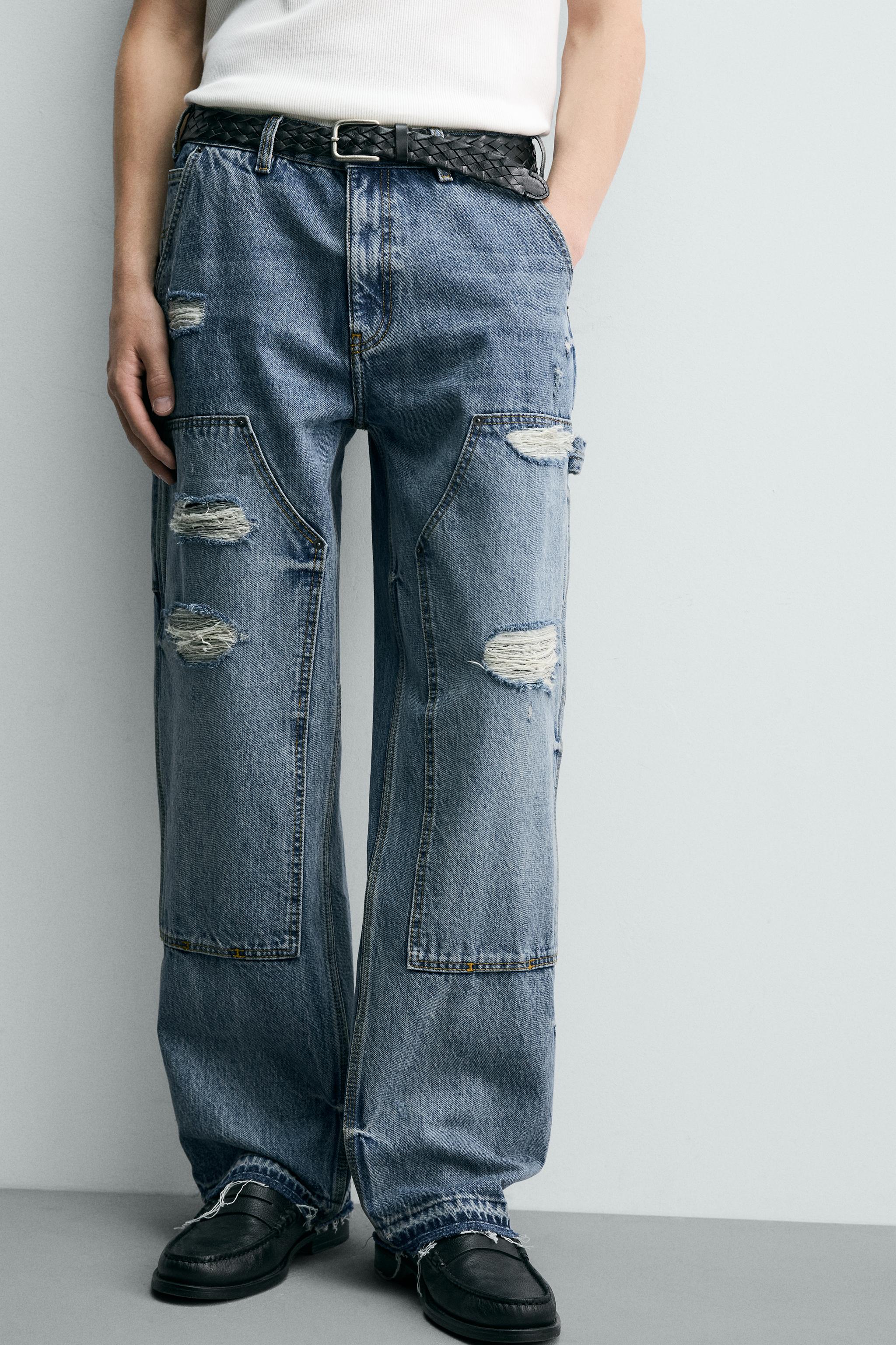 RELAXED FIT CARPENTER POCKET JEANS