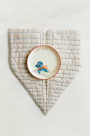 KIDS' PAPER PLANE PLACEMAT - Ecru by Zara