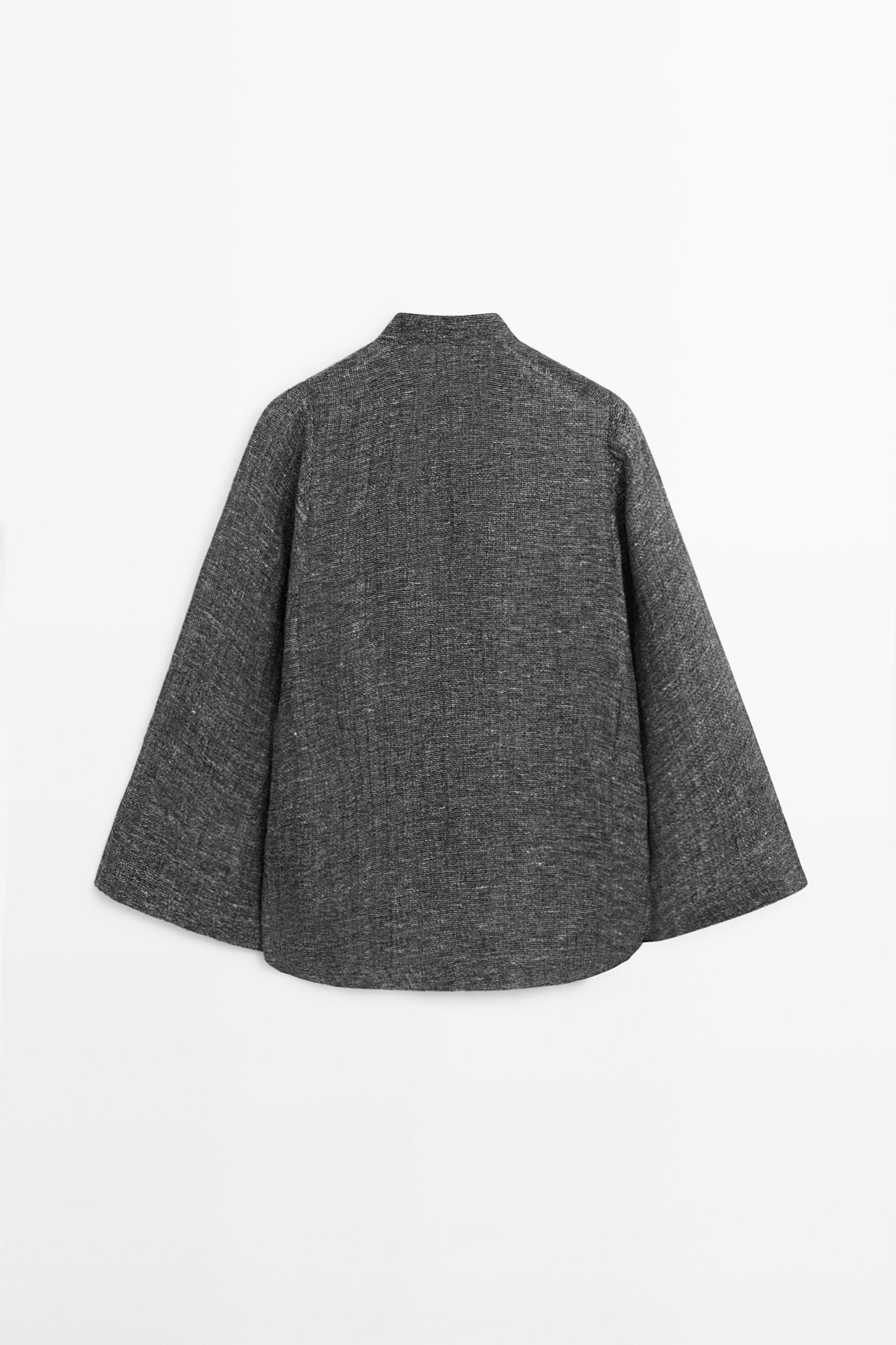 Blouse total look lin mélangé