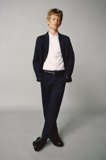 შარვალი კოსტიუმი COMFORT - Zara-ს Navy blue