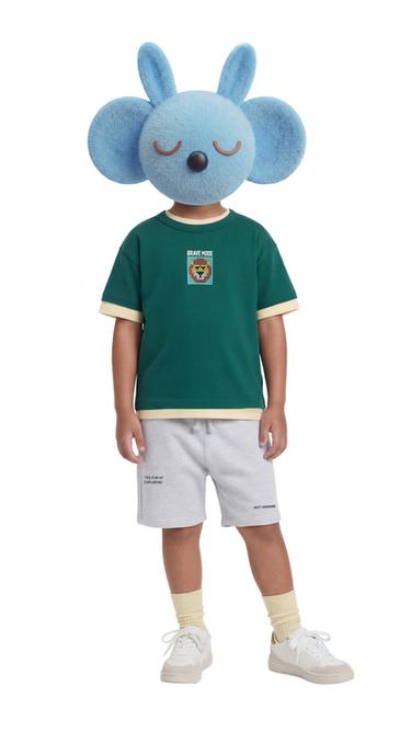 T-SHIRT ANIMAL PIXELISÉ - Vert moyen de Zara