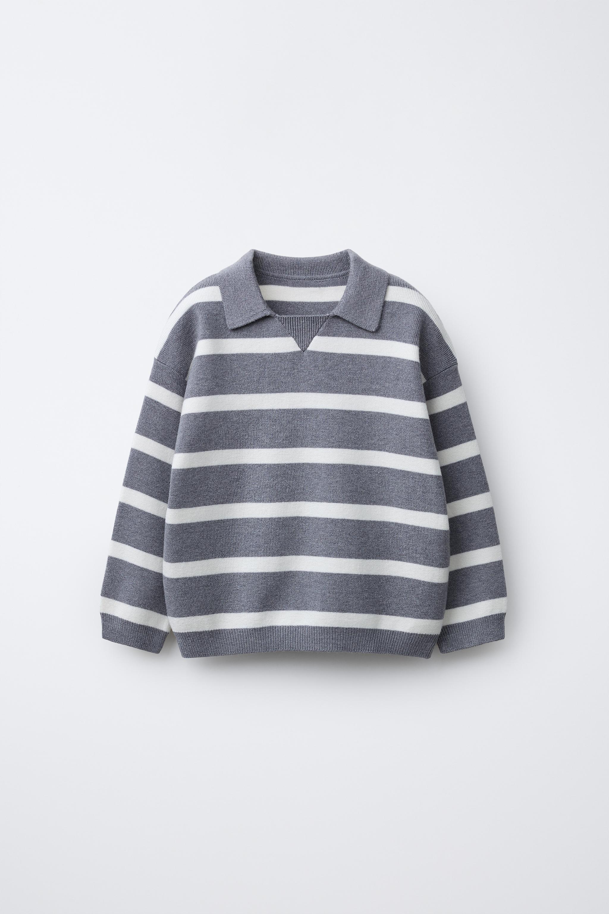 PULL EN MAILLE À RAYURES