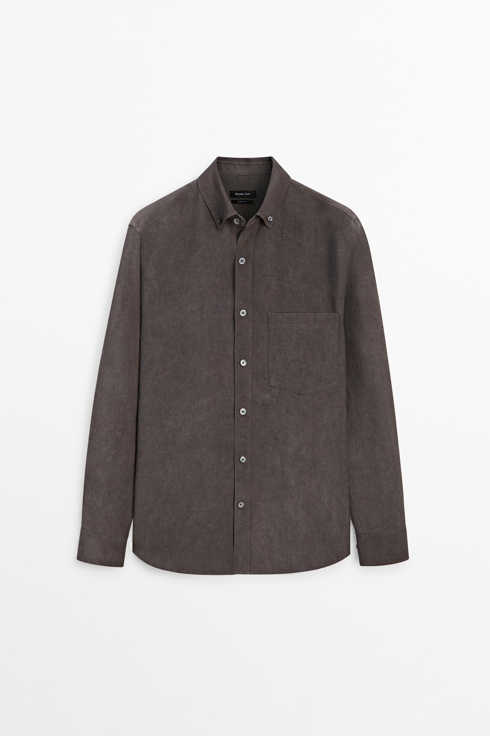 Chemise fluide regular fit à poche