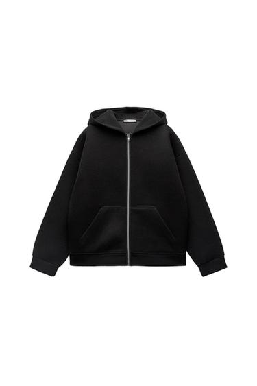 SOFT NEOPRENE-EFFECT BOMBER JACKET