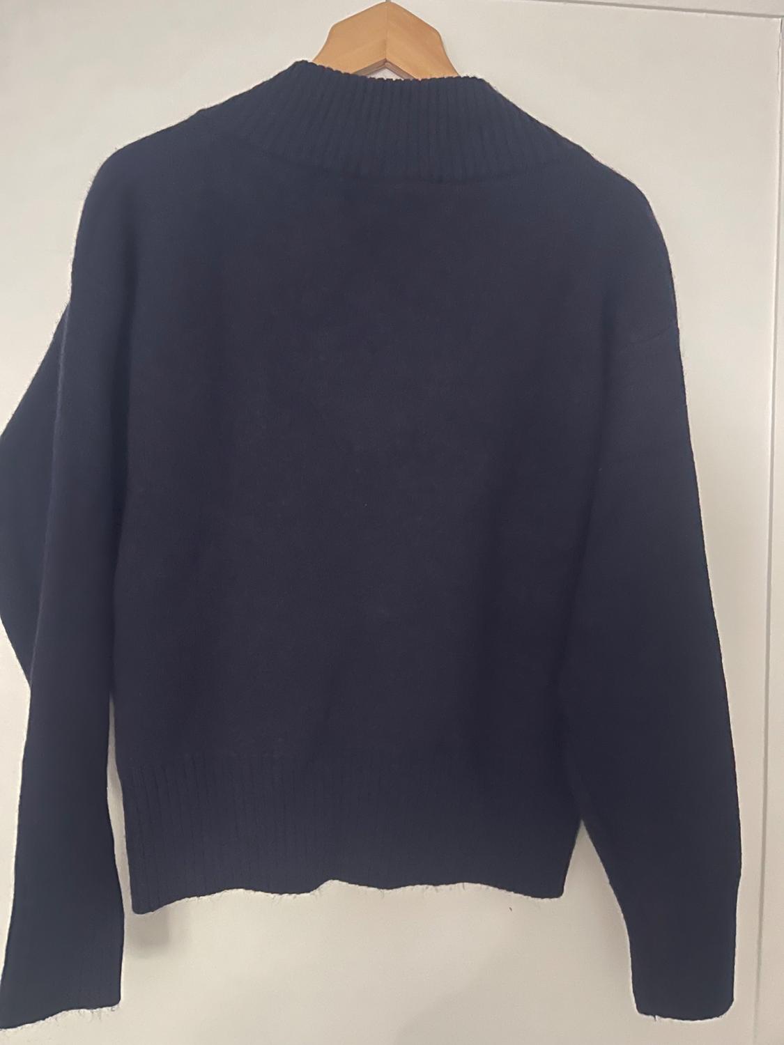 PLAIN KNIT V-NECK SWEATER - Image 5