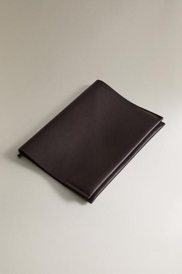 A5 LEATHER COVER NOTEBOOK - Burgundy by Zara - Image 1