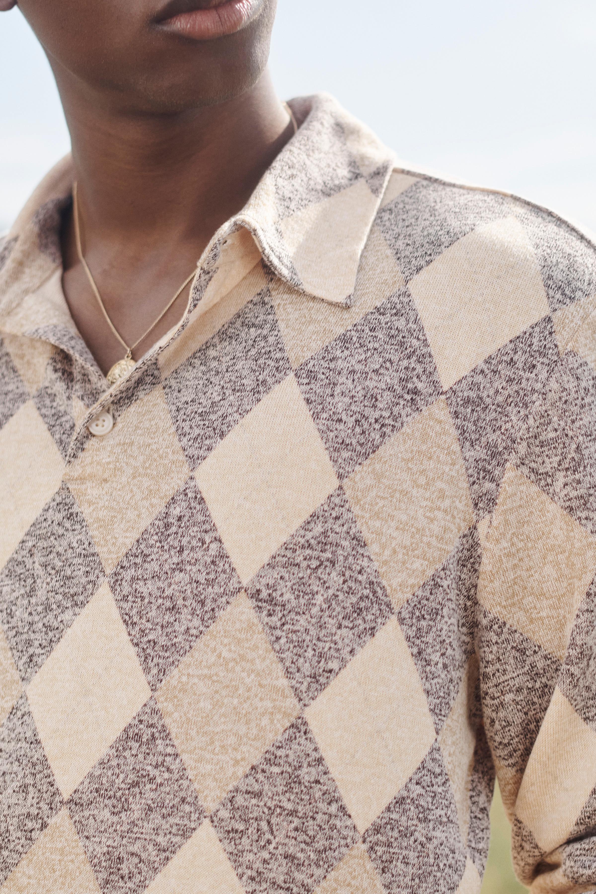 DIAMOND PATTERN LIMITED EDITION POLO SHIRT