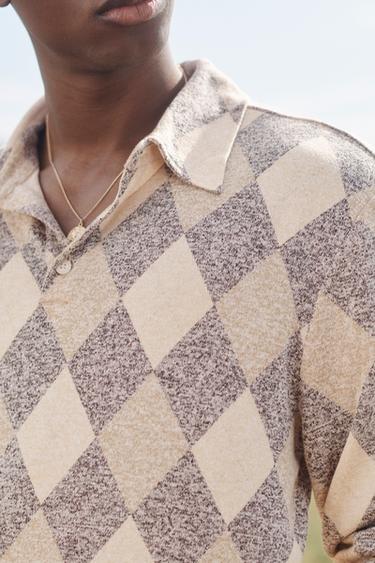 POLO LOSANGES ÉDITION LIMITÉE - Beige de Zara - Image 3