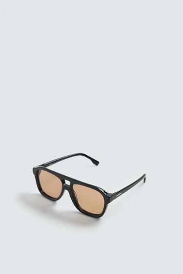 LUNETTES DE SOLEIL RECTANGULAIRES - Noir de Zara - Image 2