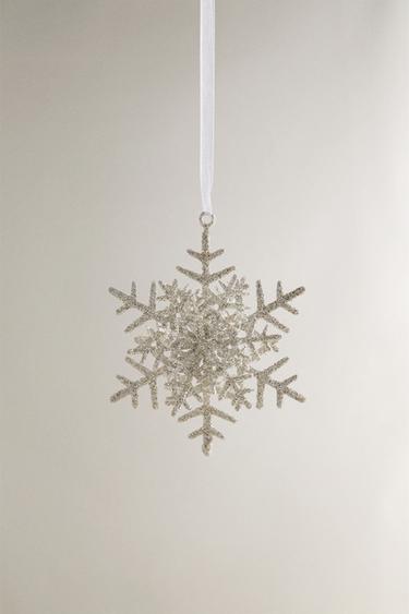 クリスマスツリー 雪の結晶 オーナメントシルバー0Zaraのクリスマスツリー 雪の結晶 オーナメント - シルバー - 画像 0