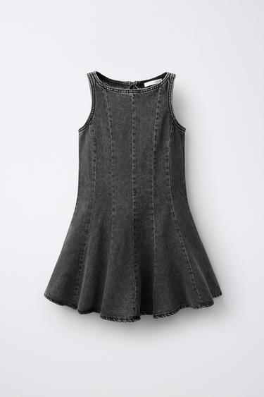DENIM DRESS - Black by Zara - Image 0