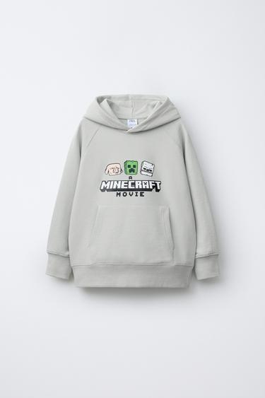 Zara MINECRAFT © MOJANG AB. ™ HOODIE SWEATSHIRT - Light gray