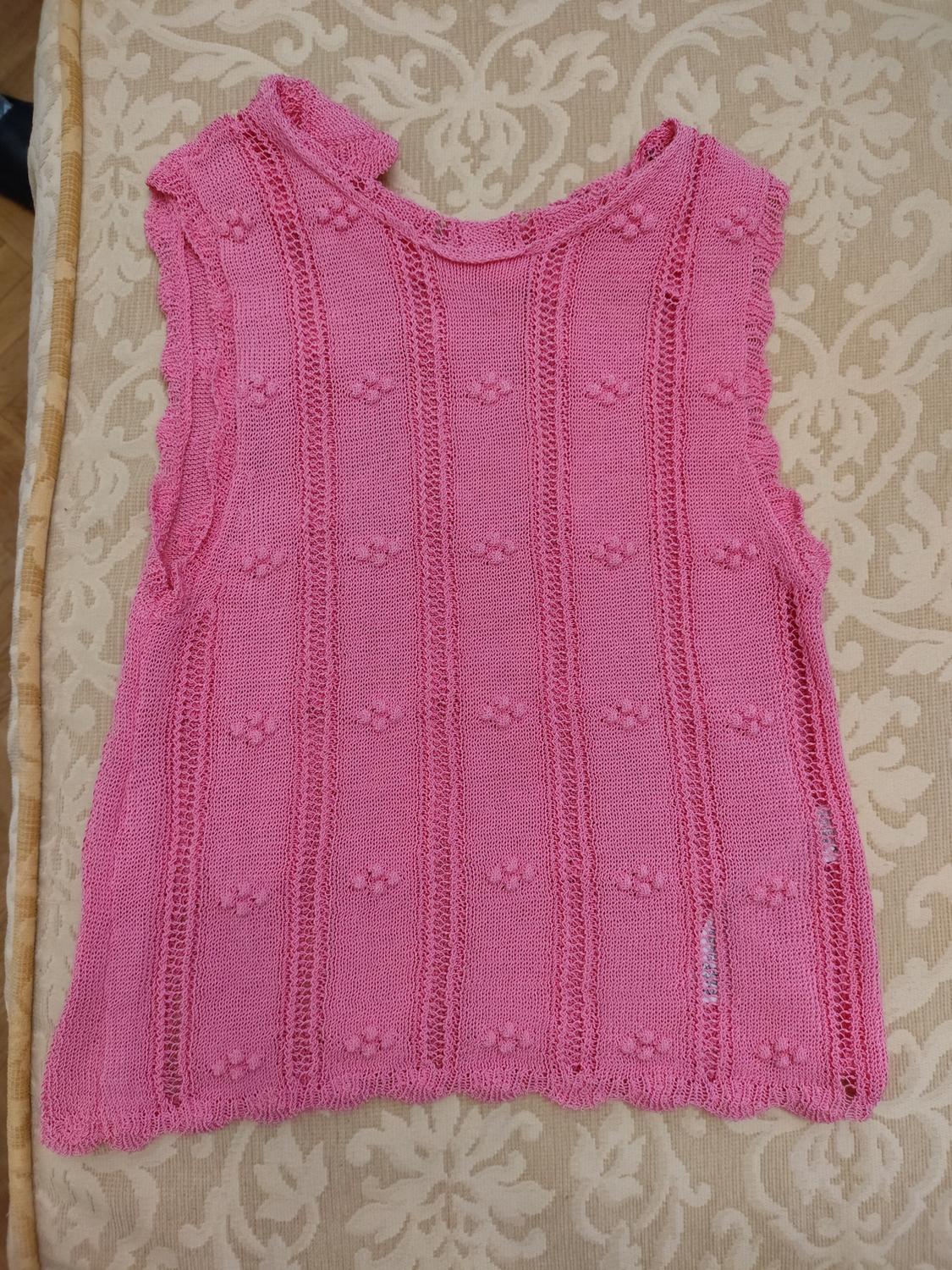 POINTELLE-KNIT TOP