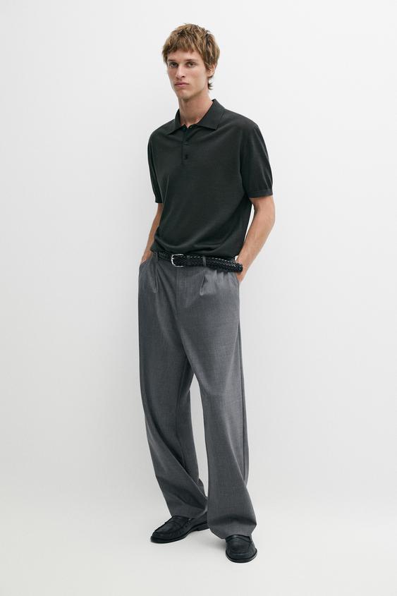 Zara Wool blend knit polo shirt - 843 - Image 0