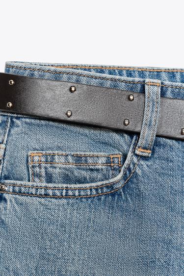 JEAN Z1975 DROIT TAILLE MOYENNE CEINTURE - Bleu moyen de Zara - Image 6