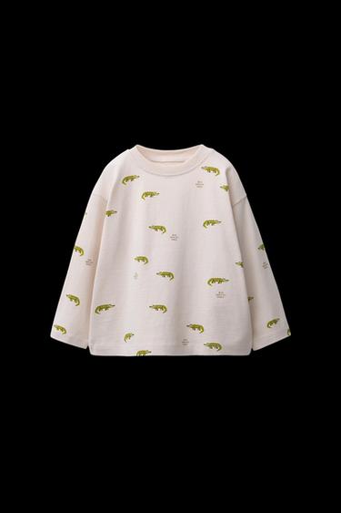CAMISETA ESTAMPADO ANIMALES - Crudo de Zara - Imagen 0