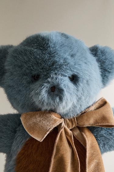 KIDS' X THE ANIMALS OBSERVATORY TEDDY SOFT TOY - Blue by Zara - Image 2