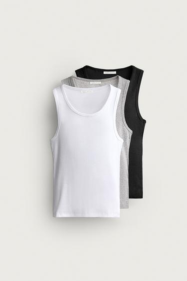 3-PACK BASIC TANK TOPS — various 1