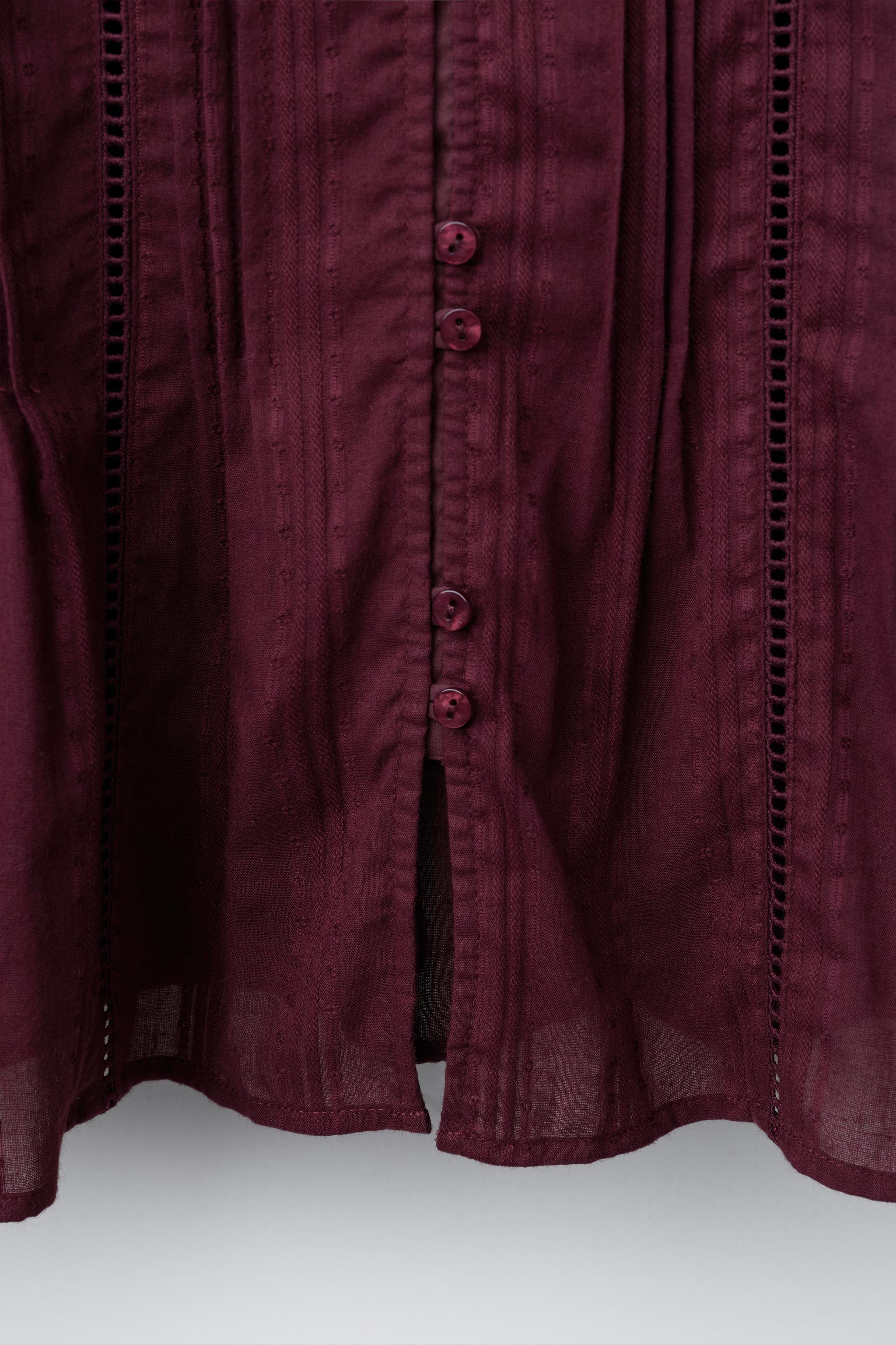 CHEMISE ROMANTIQUE À COL VOLANT