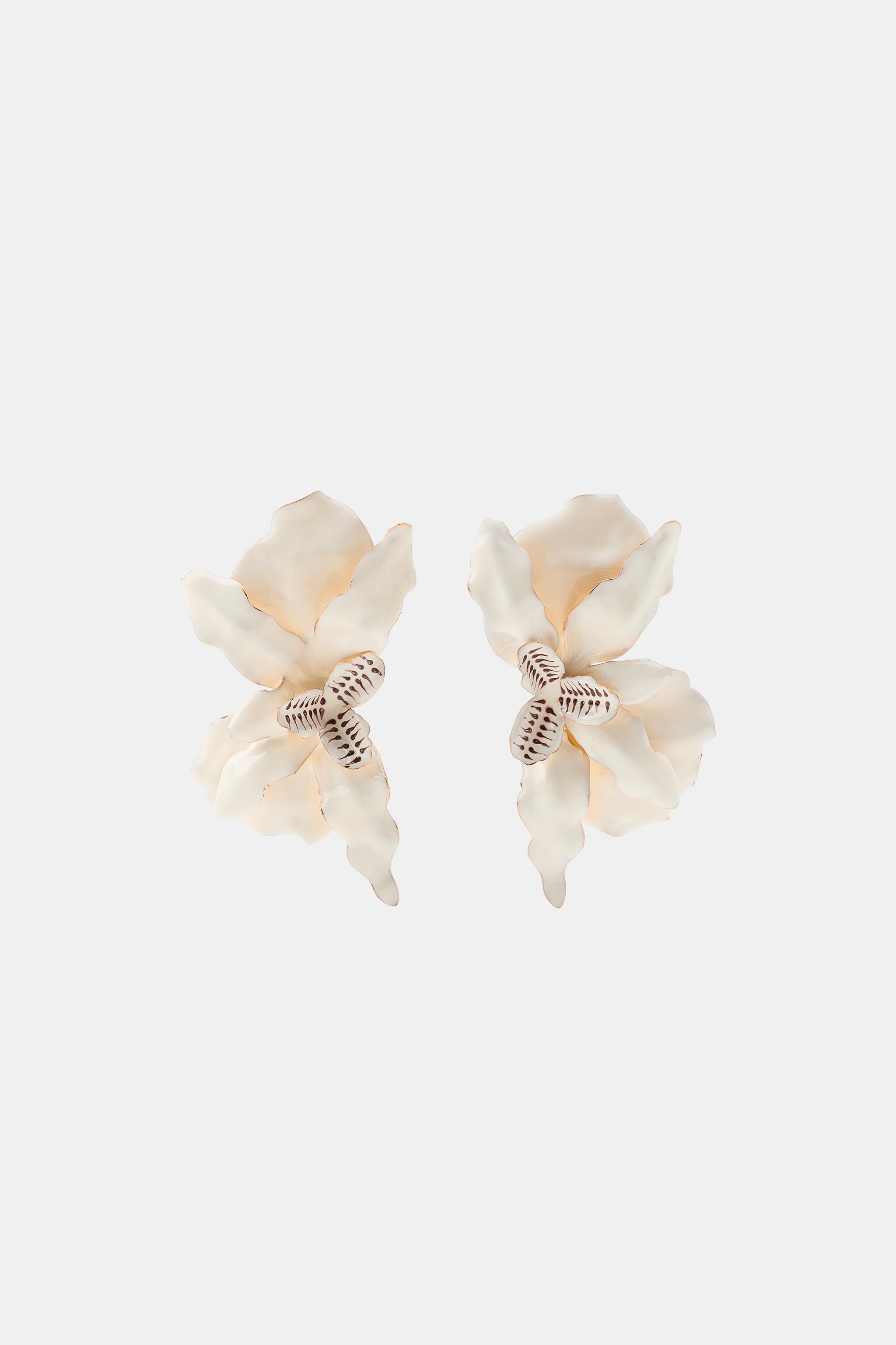 MAXI FAN FLOWER EARRINGS