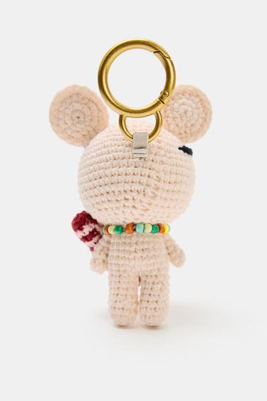 MOUSE CHARM KEY RING - Pink by Zara - Image 4