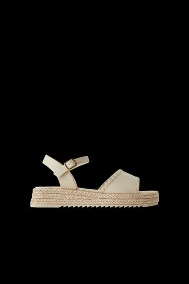 PLATFORM SANDALS - Ecru White by Zara - Image 0