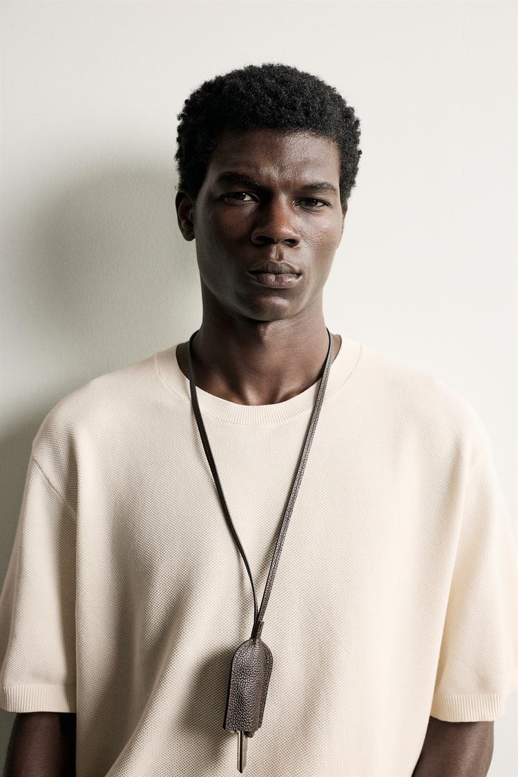 RELAXED FIT KNIT T-SHIRT