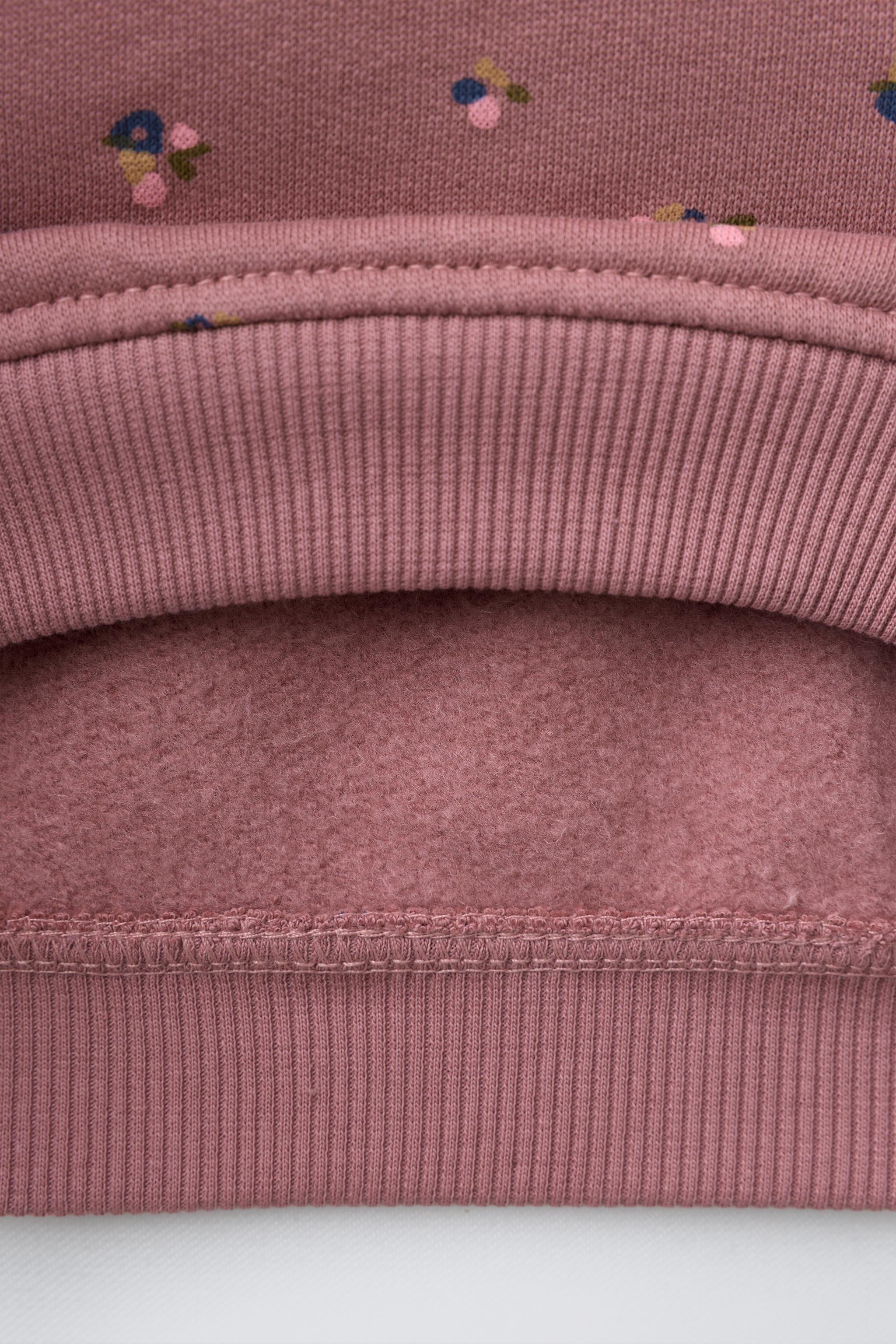 FLORAL SWEATSHIRT AND LEGGINGS SET