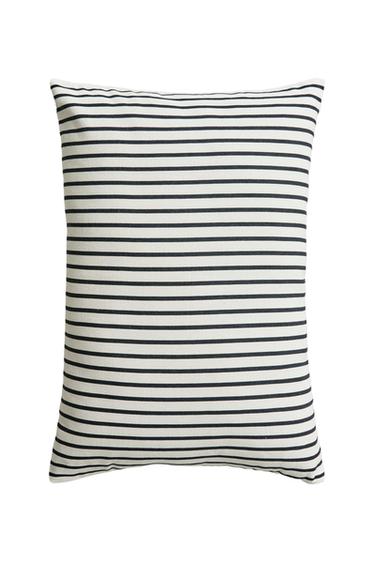 STRIPED CUSHION COVER - White by Zara