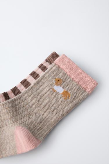 2-PACK OF DOG SOCKS - Pink by Zara - Image 1